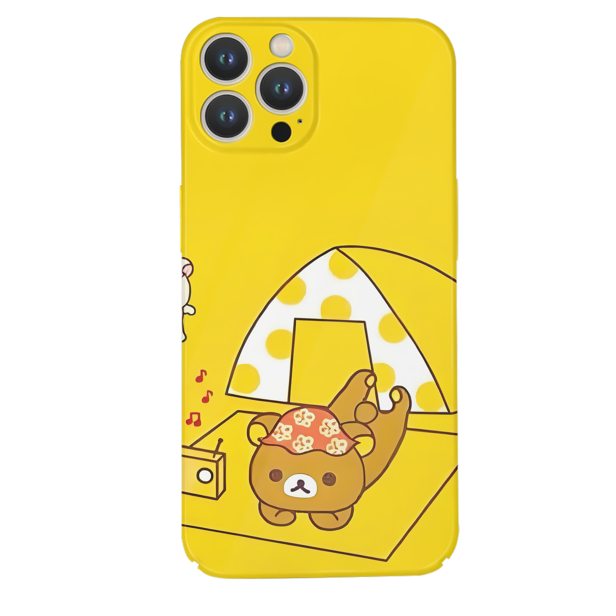 （画像用） リラックマ リラックマ キイロイトリ Rilakkuma Korilakkuma Kiiroitori 【iPhone 14シリーズ対応】ハードケース